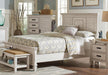 Franco Eastern King & Queen Panel Bed Antique White & Oak - Orbit Furniture (Richmond,BC)