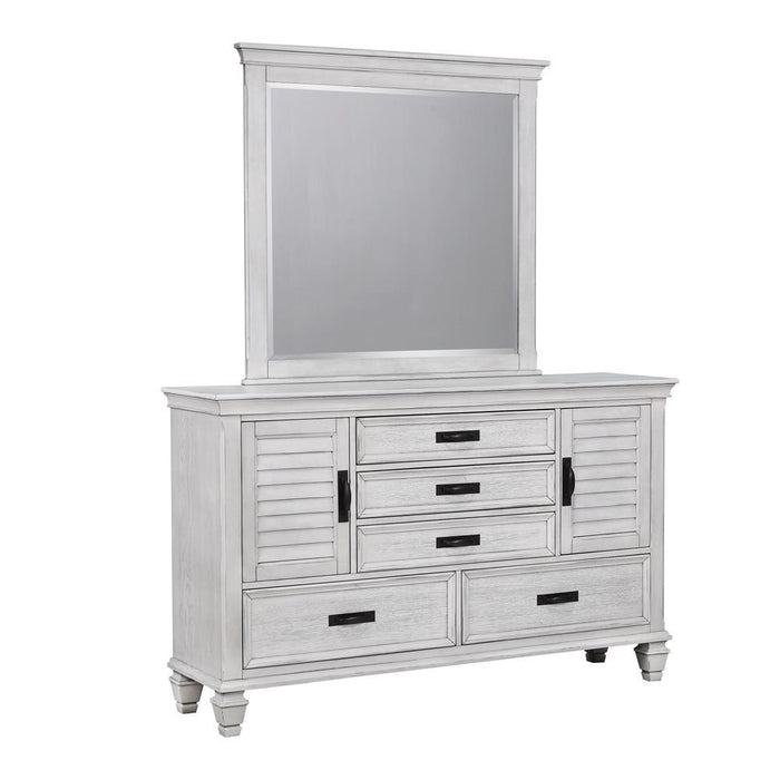 Franco 5-drawer Dresser Antique White - Orbit Furniture (Richmond,BC)