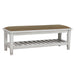 Franco Bench Brown and Antique White - Orbit Furniture (Richmond,BC)