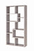 Theo 10-shelf Bookcase Grey Driftwood - Orbit Furniture (Richmond,BC)