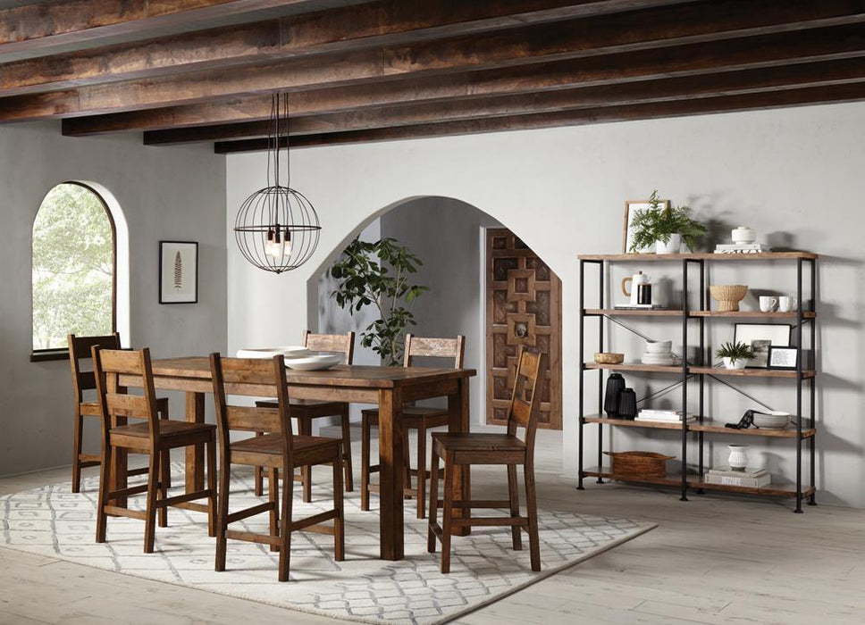 Analiese 4-shelf Open Bookcase Antique Nutmeg - Orbit Furniture (Richmond,BC)