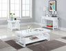 Schmitt Rectangular Coffee Table High Glossy White - Orbit Furniture (Richmond,BC)