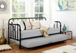 Marina Twin Metal Daybed with Trundle Black - Orbit Furniture (Richmond,BC)