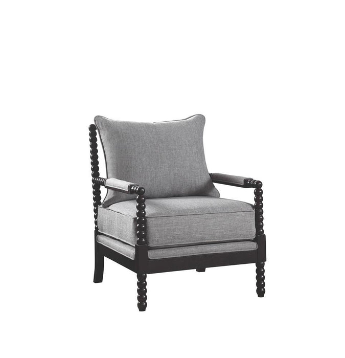 Blanchett Cushion Back Accent Chair Grey and Black - Orbit Furniture (Richmond,BC)