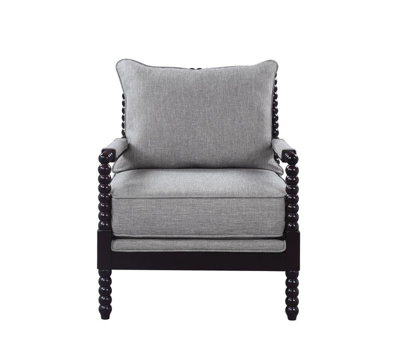 Blanchett Cushion Back Accent Chair Grey and Black - Orbit Furniture (Richmond,BC)