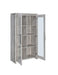 Alejo 2-door Tall Cabinet Grey Driftwood - Orbit Furniture (Richmond,BC)