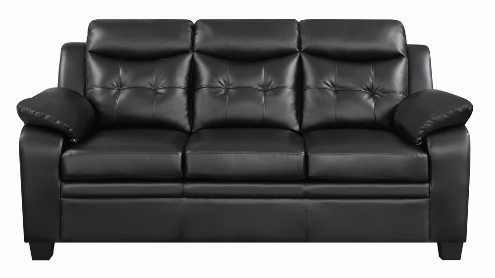 Finley Tufted Upholstered Sofa Black - Orbit Furniture (Richmond,BC)