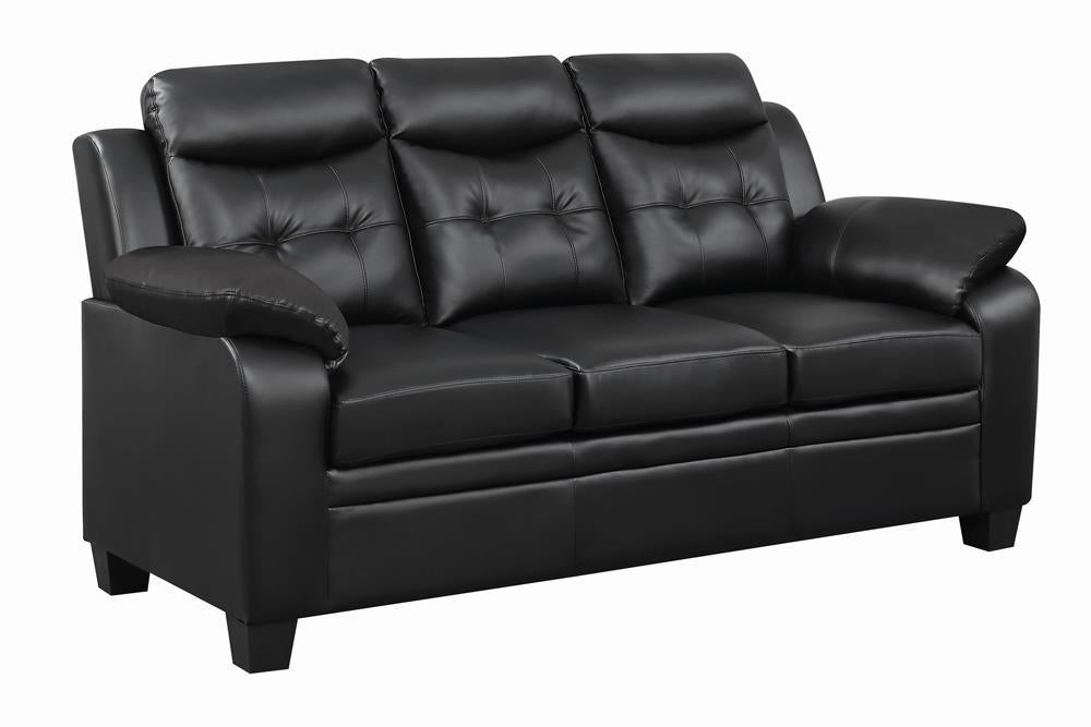 Finley Tufted Upholstered Sofa Black - Orbit Furniture (Richmond,BC)
