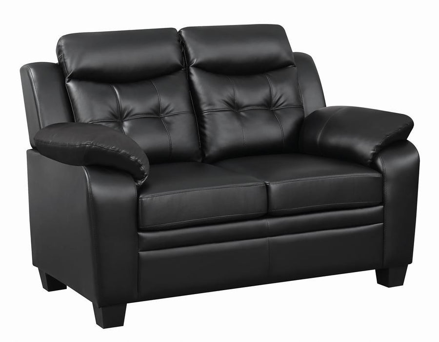 Finley Tufted Upholstered Loveseat Black - Orbit Furniture (Richmond,BC)