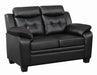 Finley Tufted Upholstered Loveseat Black - Orbit Furniture (Richmond,BC)