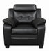 Finley Tufted Upholstered Chair Black - Orbit Furniture (Richmond,BC)