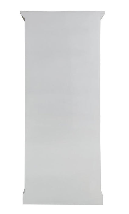 Tammi 2-door Tall Cabinet Antique White and Brown - Orbit Furniture (Richmond,BC)