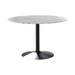 Bartole Round Dining Table White and Matte Black - Orbit Furniture (Richmond,BC)