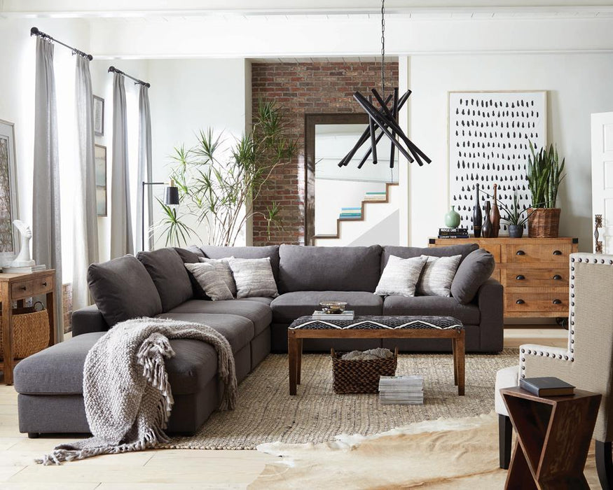 Lamont Rectangular Upholstered Bench Natural and Navy - Orbit Furniture (Richmond,BC)