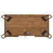 Sheeran Writing Desk with 4 Hidden Storages Rustic Amber - Orbit Furniture (Richmond,BC)