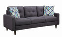 Watsonville Tufted Back Sofa Grey - Orbit Furniture (Richmond,BC)