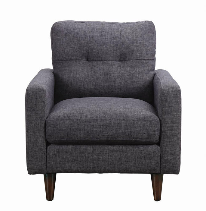 Watsonville Tufted Back Chair Grey - Orbit Furniture (Richmond,BC)