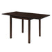 Kelso Rectangular Dining Table with Drop Leaf Cappuccino - Orbit Furniture (Richmond,BC)