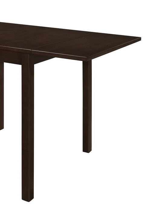 Kelso Rectangular Dining Table with Drop Leaf Cappuccino - Orbit Furniture (Richmond,BC)