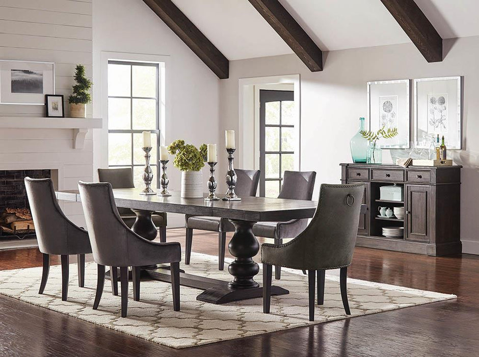 Phelps Rectangular Dining Table Antique Noir - Orbit Furniture (Richmond,BC)