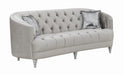 Avonlea Sloped Arm Tufted Sofa Grey - Orbit Furniture (Richmond,BC)