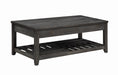 Cliffview Lift Top Coffee Table with Storage Cavities Grey - Orbit Furniture (Richmond,BC)
