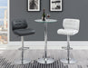 Abiline Glass Top Round Bar Table Chrome - Orbit Furniture (Richmond,BC)