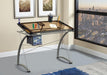 Melo 3-Drawer Drafting Desk Champagne - Orbit Furniture (Richmond,BC)