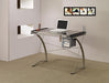 Melo 3-Drawer Drafting Desk Champagne - Orbit Furniture (Richmond,BC)