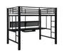 Avalon Full Workstation Loft Bed Black - Orbit Furniture (Richmond,BC)