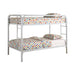 Morgan Twin Over Twin Bunk Bed Black & White - Orbit Furniture (Richmond,BC)