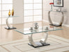 Pruitt Rectangular Sofa Table Satin - Orbit Furniture (Richmond,BC)