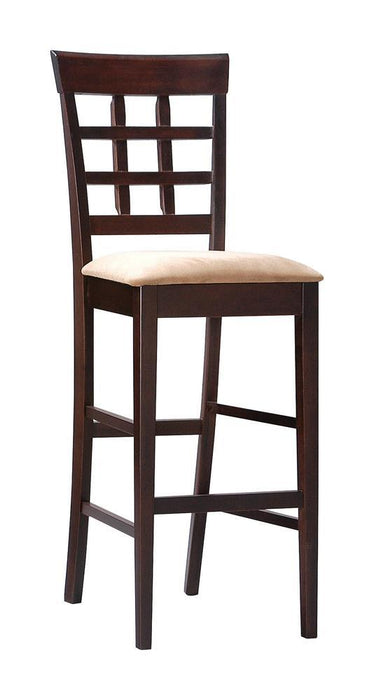 Gabriel Upholstered Counter Height Stools Cappuccino and Beige (Set of 2) - Orbit Furniture (Richmond,BC)