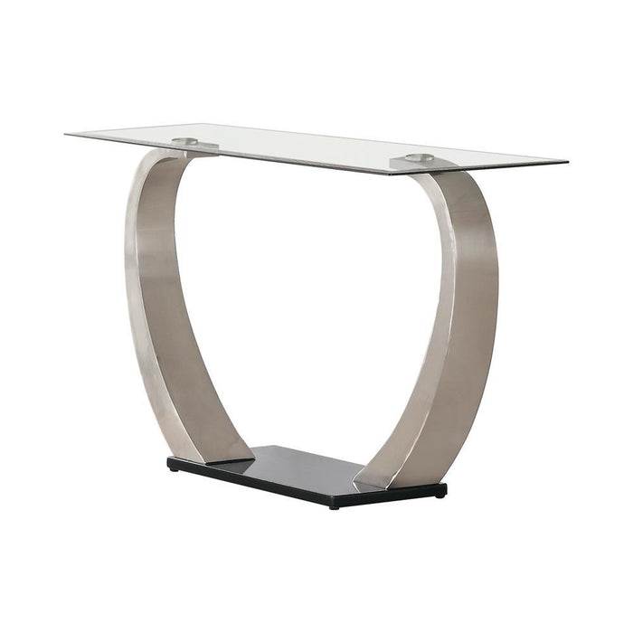 Pruitt Rectangular Sofa Table Satin - Orbit Furniture (Richmond,BC)