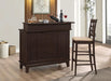 Gabriel Upholstered Counter Height Stools Cappuccino and Beige (Set of 2) - Orbit Furniture (Richmond,BC)