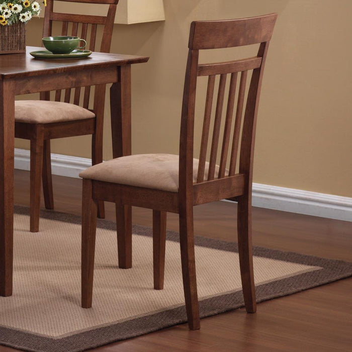 Robles 5-piece Dining Set Chestnut and Tan - Orbit Furniture (Richmond,BC)