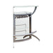 Dallas 2-shelf Home Bar Silver and Frosted Glass - Orbit Furniture (Richmond,BC)