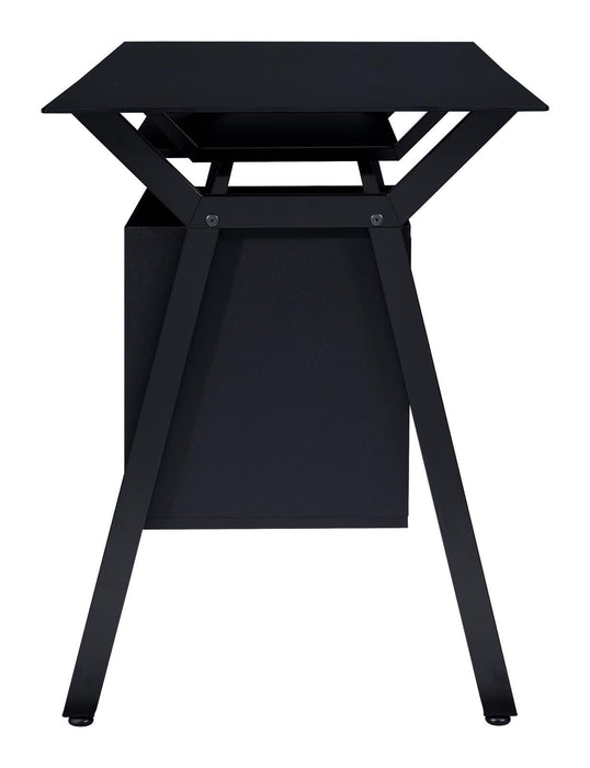 Weaving 2-drawer Computer Desk Black - Orbit Furniture (Richmond,BC)