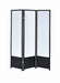 Calix 3-panel Folding Floor Screen Translucent and Black - Orbit Furniture (Richmond,BC)