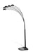 Kayd 5-light Floor Lamp Satin Black - Orbit Furniture (Richmond,BC)