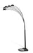 Kayd 5-light Floor Lamp Satin Black - Orbit Furniture (Richmond,BC)