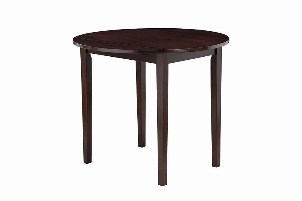 Bucknell 3-piece Dining Set with Drop Leaf Cappuccino and Tan - Orbit Furniture (Richmond,BC)