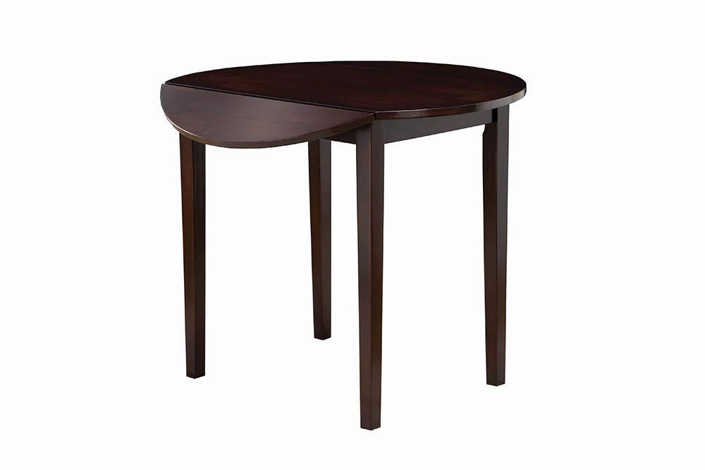 Bucknell 3-piece Dining Set with Drop Leaf Cappuccino and Tan - Orbit Furniture (Richmond,BC)