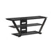 Donlyn 2-tier TV Console Black - Orbit Furniture (Richmond,BC)