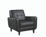 Aaron Padded Seat Accent Chair Black - Orbit Furniture (Richmond,BC)
