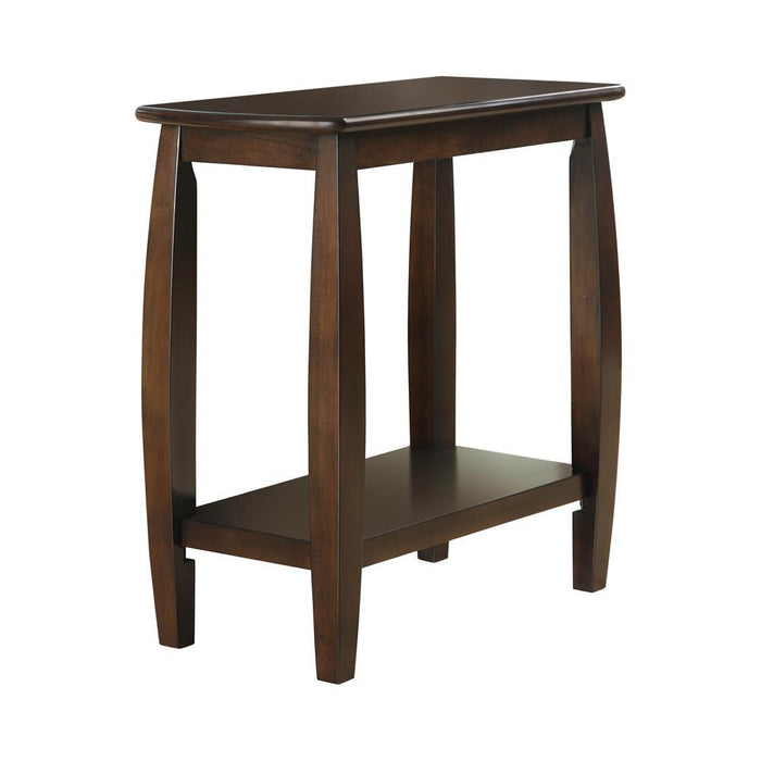 Raphael 1-shelf Chairside Table Cappuccino - Orbit Furniture (Richmond,BC)