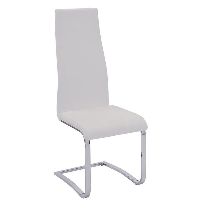 Montclair High Back Dining Chairs Black and Chrome (Set of 4) - Orbit Furniture (Richmond,BC)