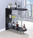 Adolfo 3-tier Bar Table Glossy Black and Clear - Orbit Furniture (Richmond,BC)