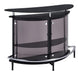 Amarillo 2-tier Bar Unit Black and Chrome - Orbit Furniture (Richmond,BC)