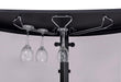 Amarillo 2-tier Bar Unit Black and Chrome - Orbit Furniture (Richmond,BC)